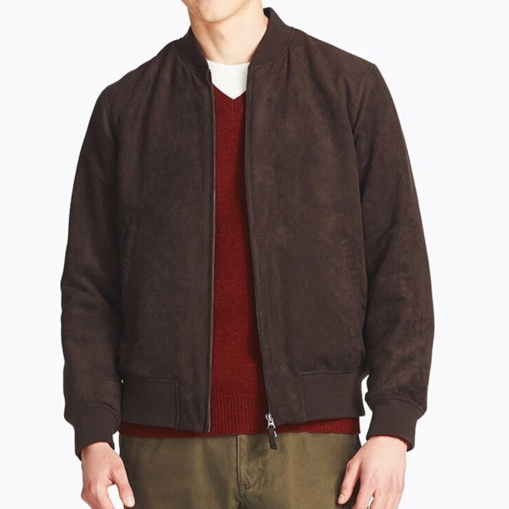 Uniqlo Suede Bomber Jacket